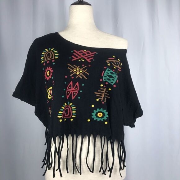 ASSA Cropped Fringed Top Size SM - Picture 5 of 7